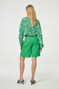 Lexi Blouse | Green Apple/Grass Is
