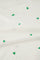 Phil V-neck Green Heart T-shirt | Cream White