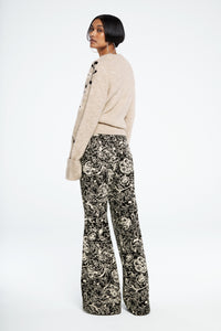 Puck Trousers | Black/Warm White