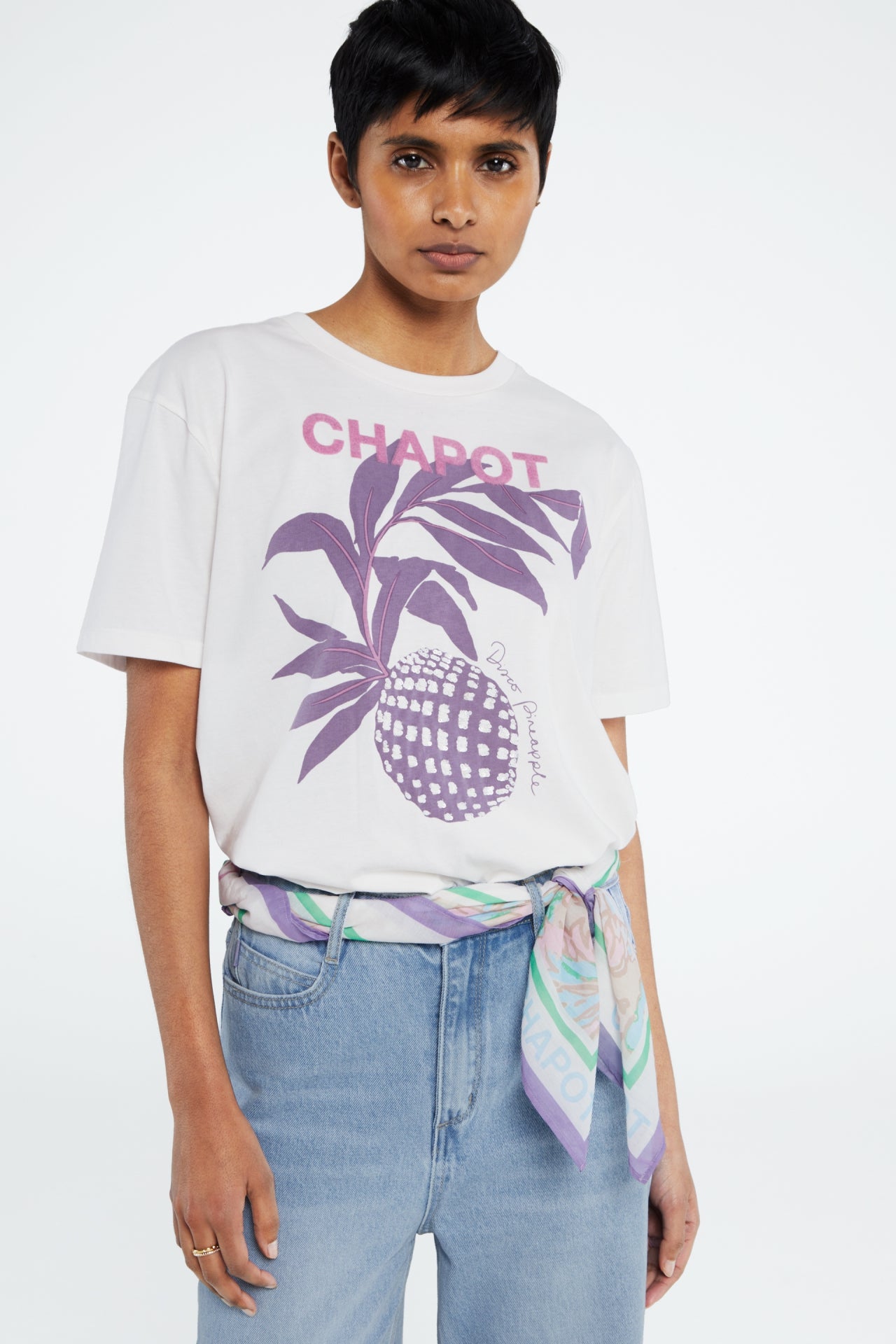 Bernard Pine T-Shirt | Cream White