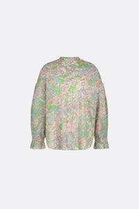 Lexi Blouse | Sandy Beach/Pink Can