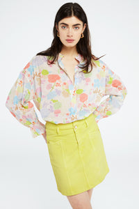 Lexi Blouse | Cream White/Pink Pap