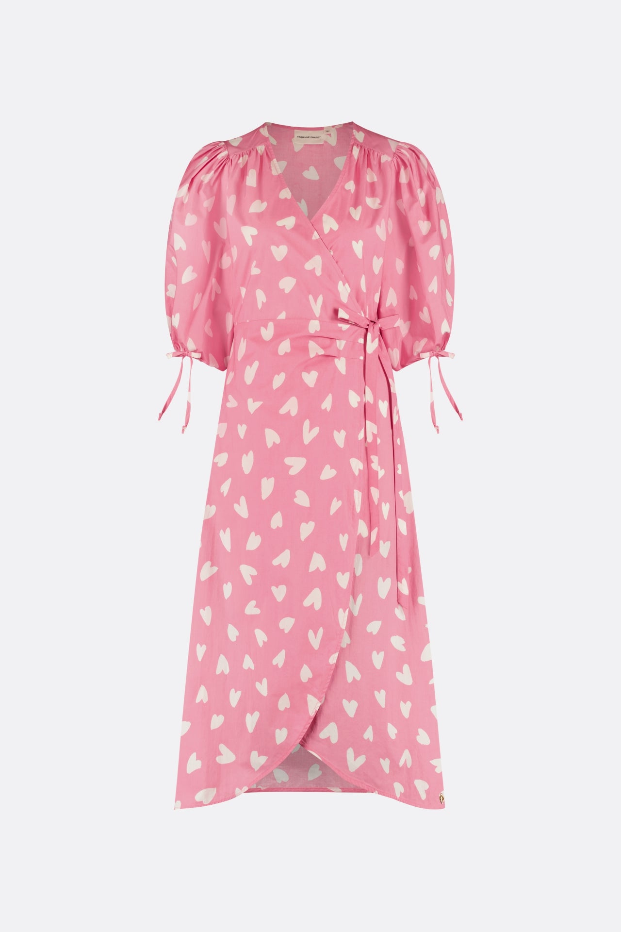 Charlie Dress | Pink Beret/Cream whi