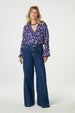 Liv Blouse | Black/Poppy Purple