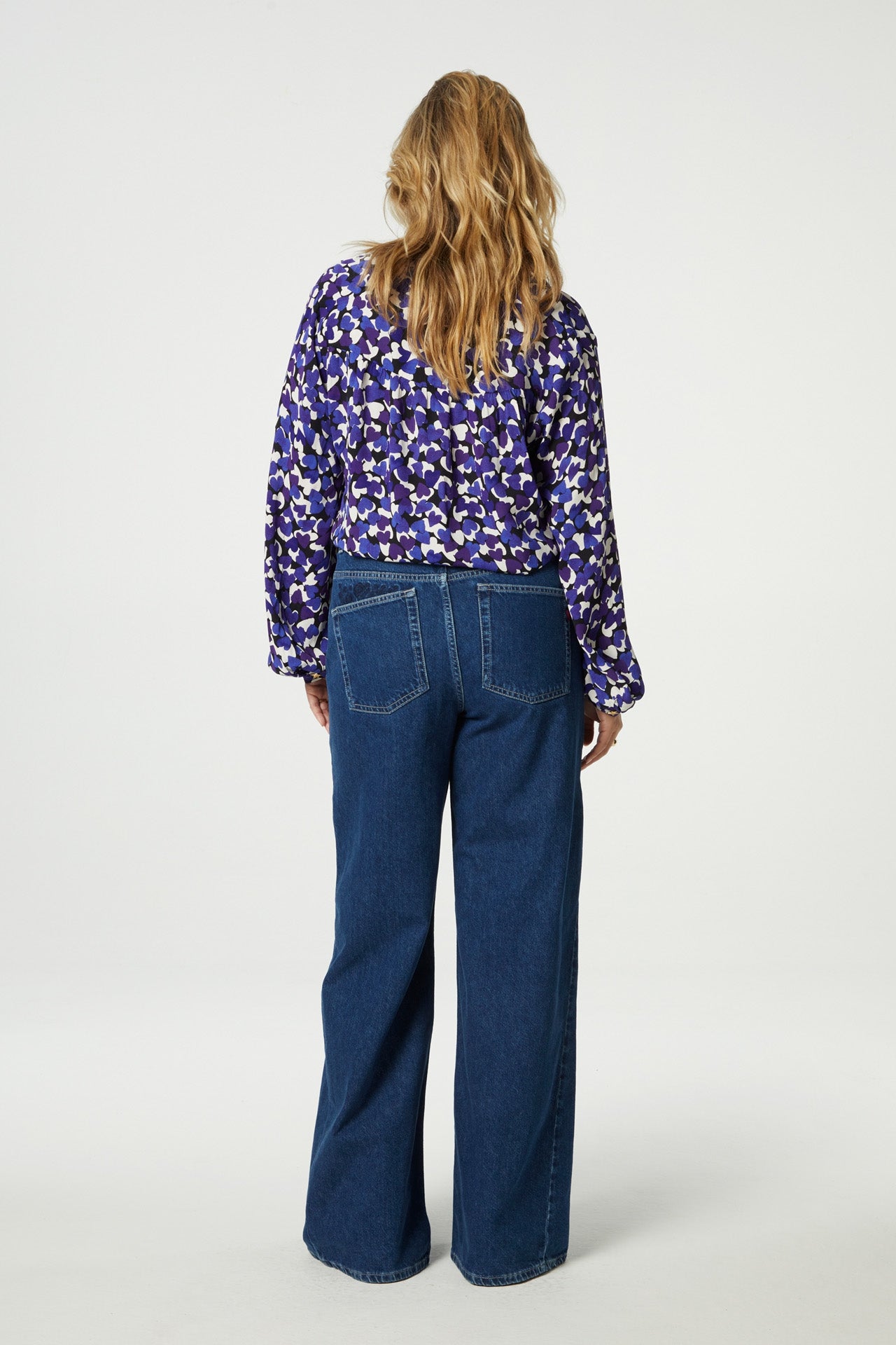 Liv Blouse | Black/Poppy Purple