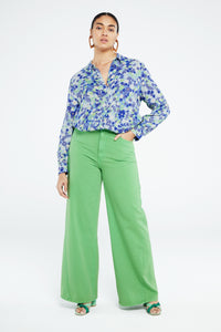 Lot Blouse | Riad Blue/Acapulco G