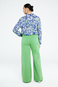 Lot Blouse | Riad Blue/Acapulco G