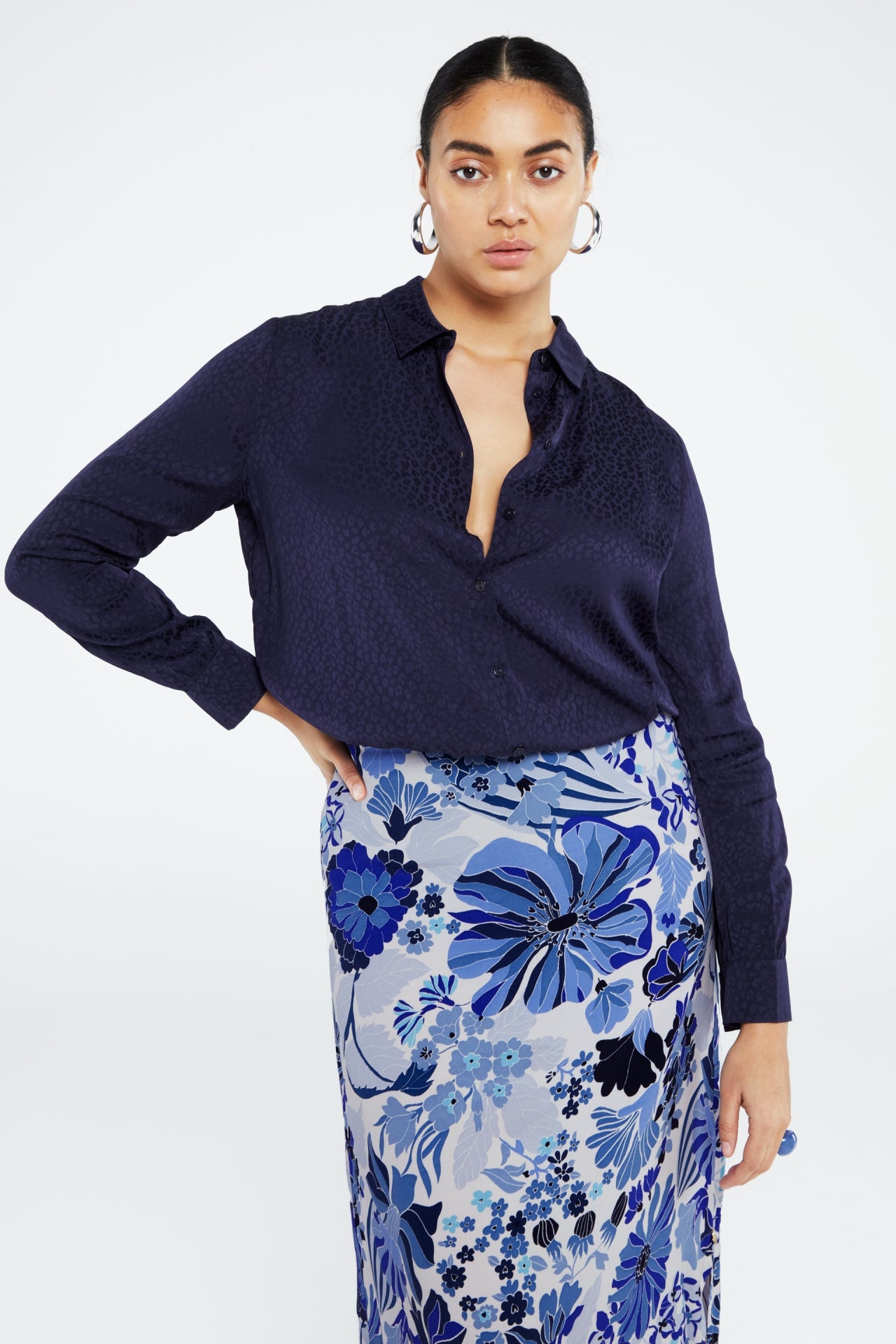 Lot Blouse | Navy