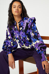 Philo Blouse | Black/Bluemsbury