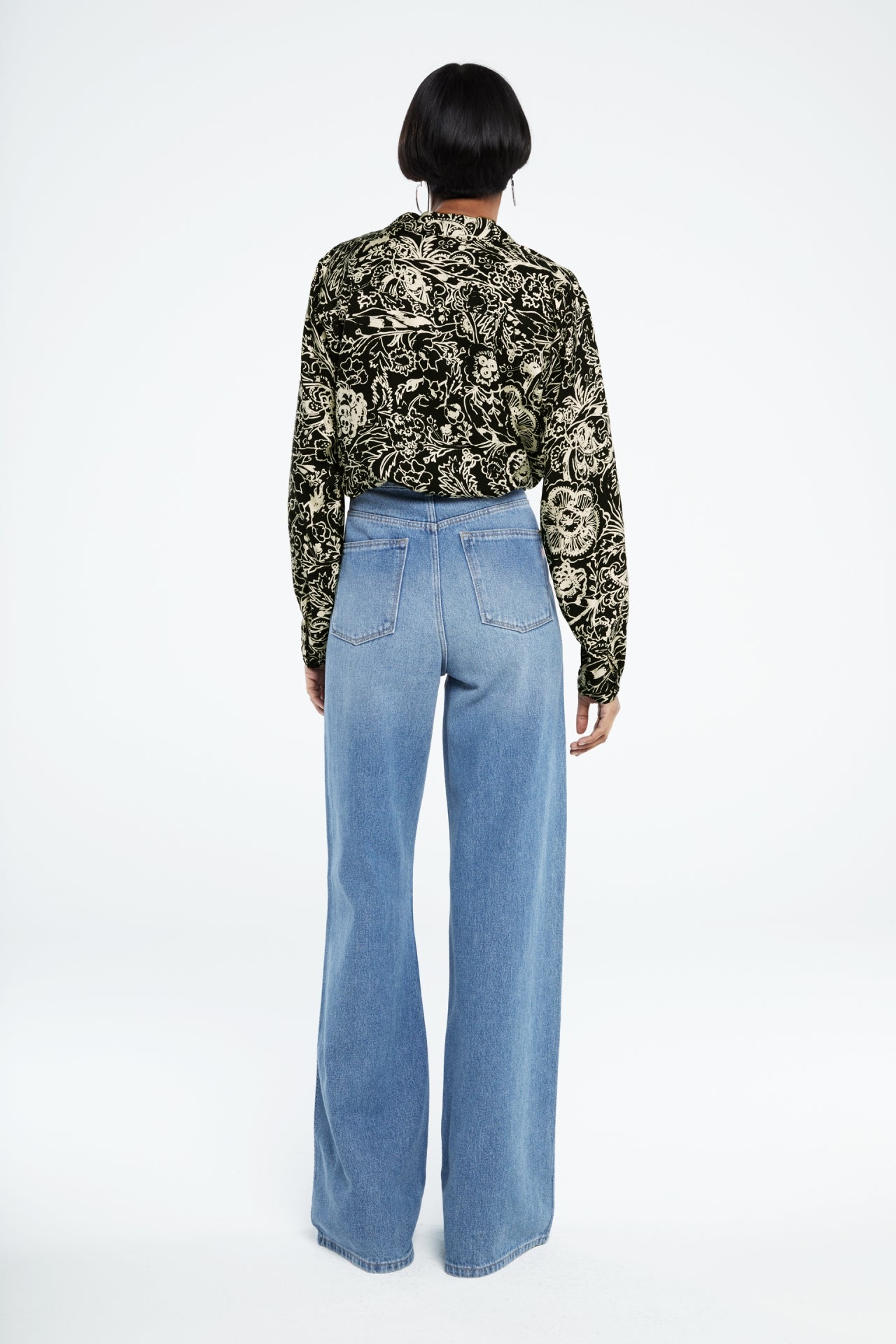 Sunrise Blouse | Black/Warm White