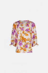 Cooper Blouse | Mimosa/Cream White