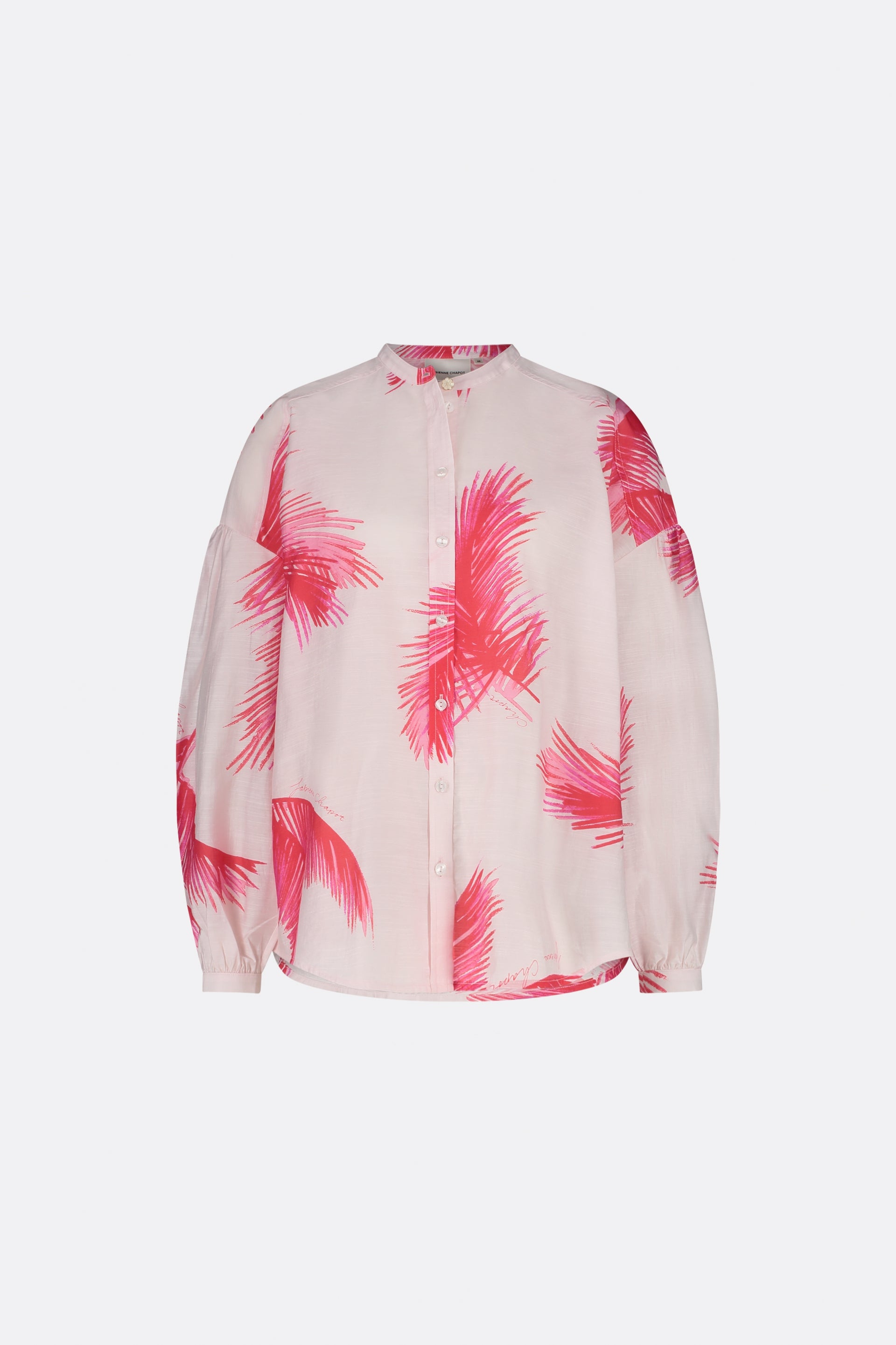 Lexi Blouse | Tomato/Flamingo Pink