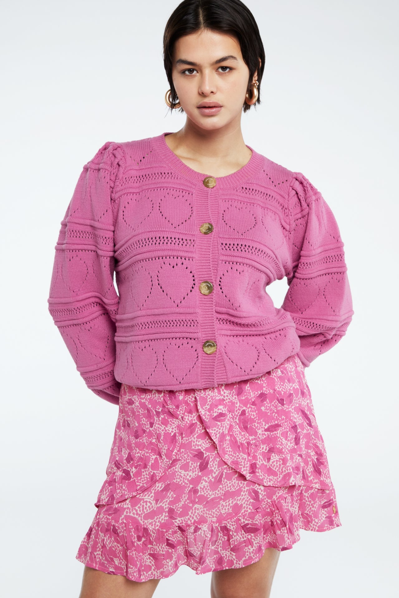 Carry Cardigan | Bubble Gum Pink