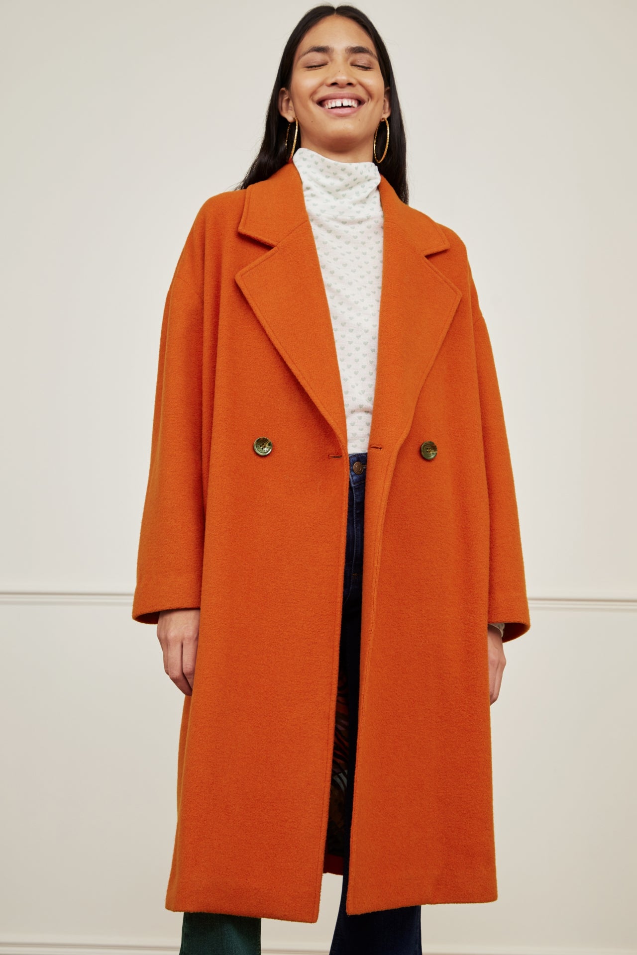 Beth Coat | Orange Lava