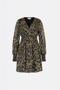 Anjuna Dress | Black/Rattan