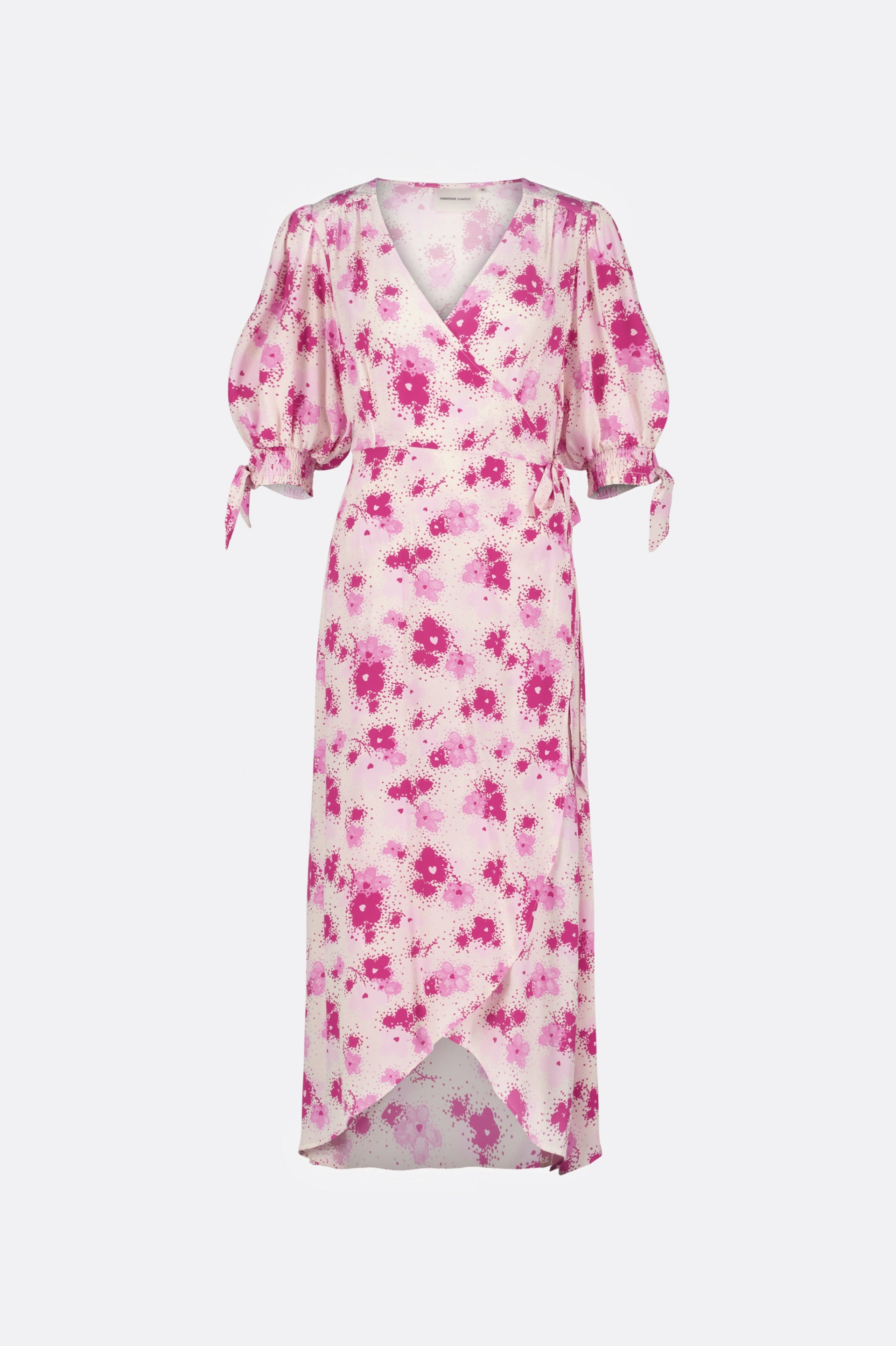 Hannah Dress | Hot Pink/Cream White