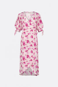 Hannah Dress | Hot Pink/Cream White