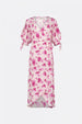 Hannah Dress | Hot Pink/Cream White