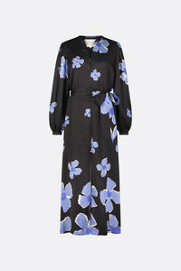 Erina Dress | Black/Cornflower Blu