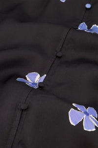 Erina Dress | Black/Cornflower Blu