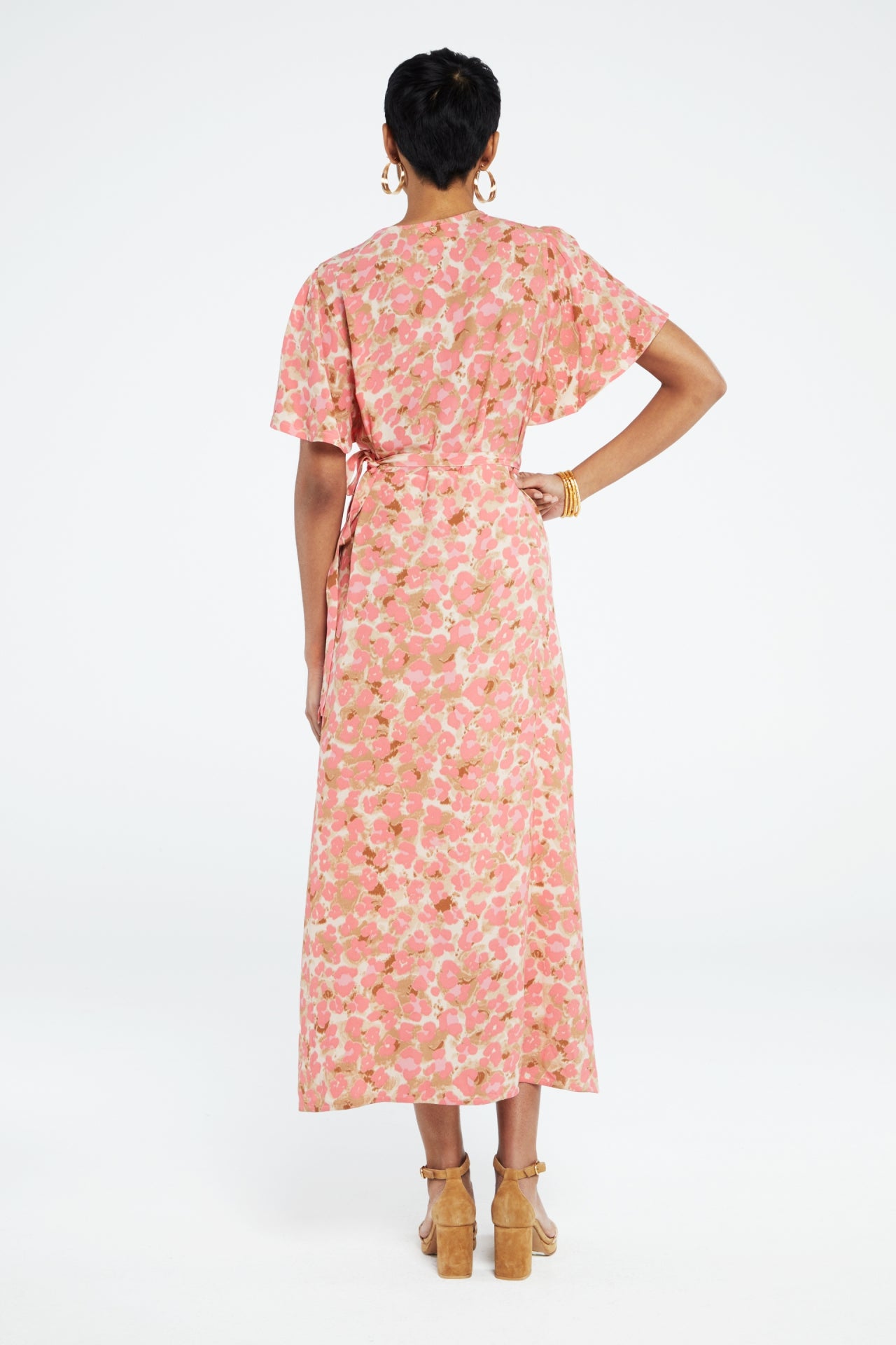 Archana Butterfly Dress | Quick Sand/Pink Papa