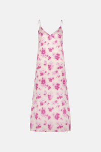 Lisa Dress | Hot Pink/Cream White
