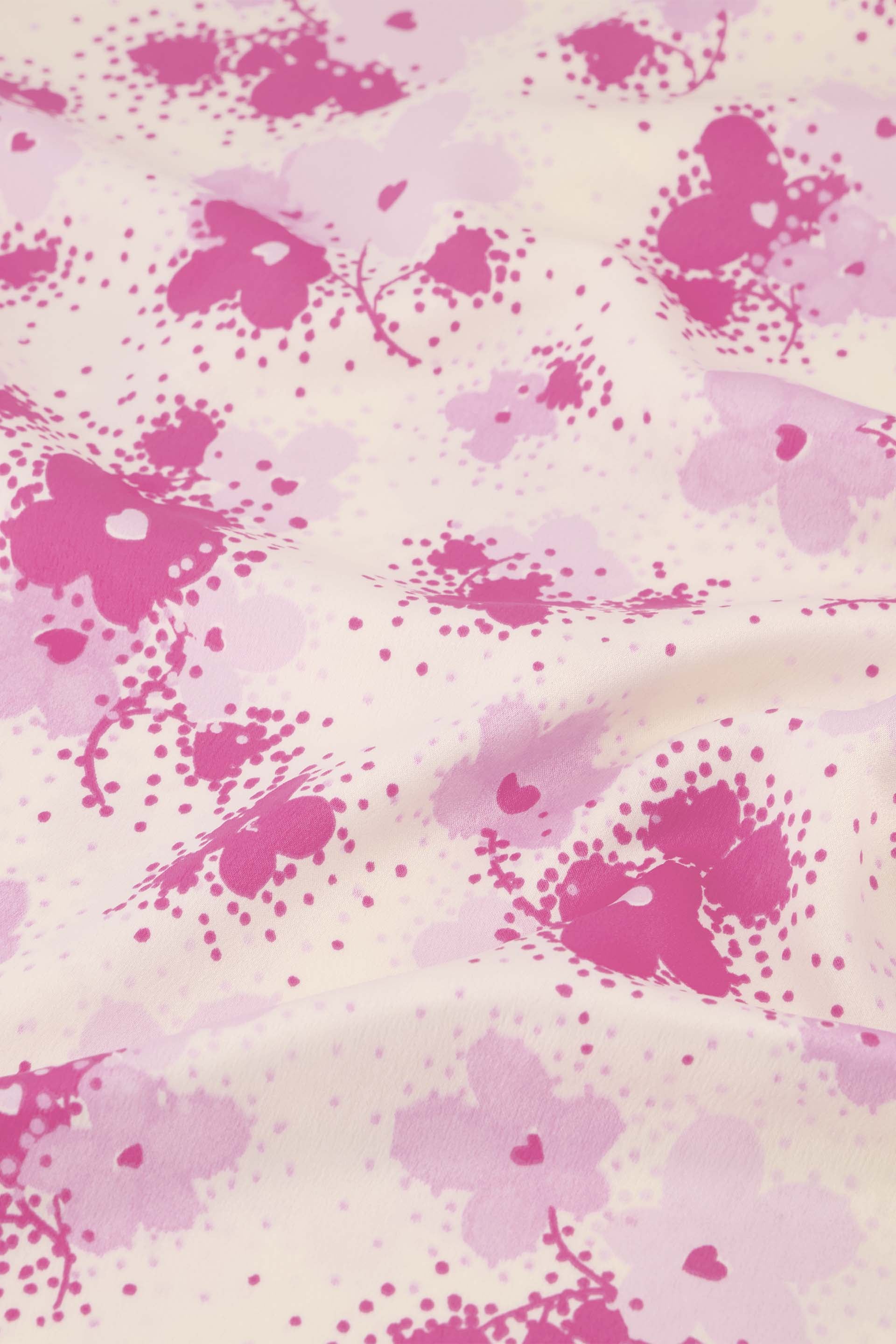 Lisa Dress | Hot Pink/Cream White