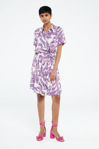 Boyfriend Dress | Warm White/Dusty Lov