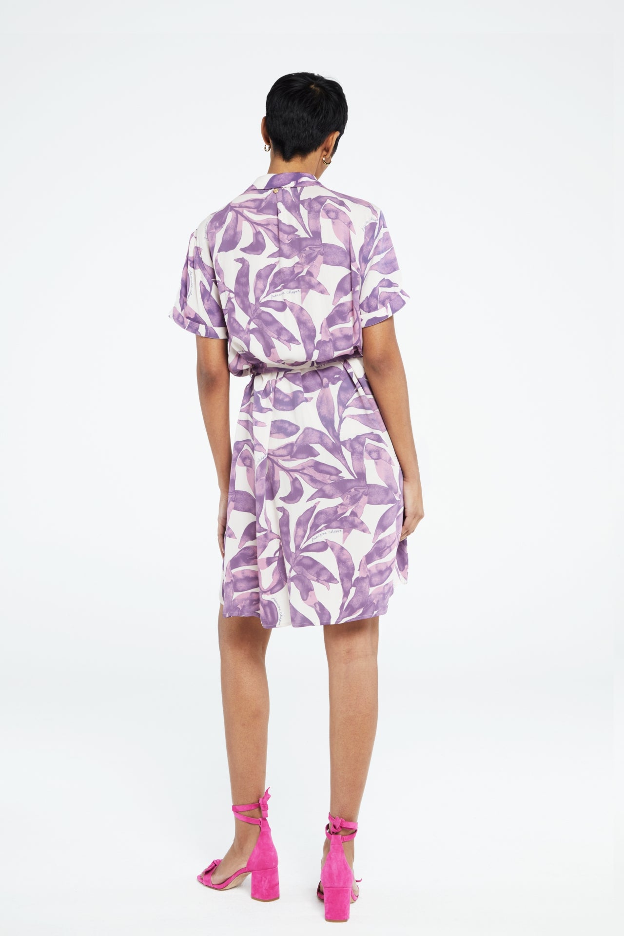 Boyfriend Dress | Warm White/Dusty Lov