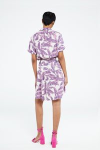 Boyfriend Dress | Warm White/Dusty Lov