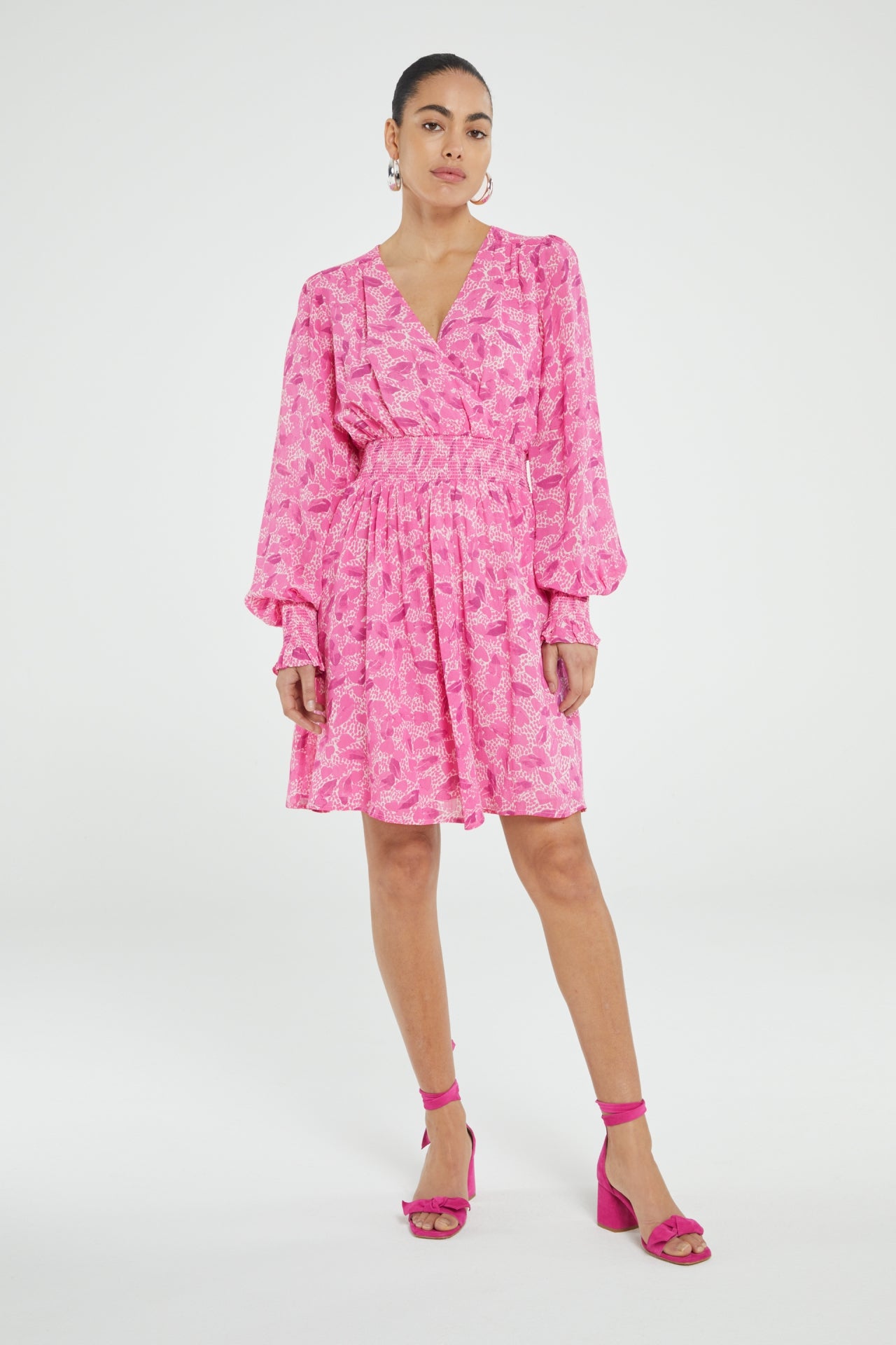 Anjuna Dress | Bubble Gum Pink/Crea