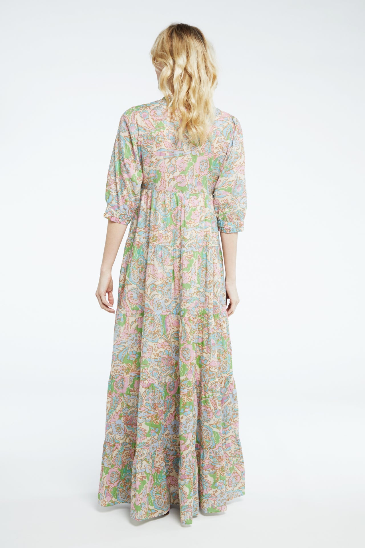 Cala Dress | Sandy Beach/Pink Can