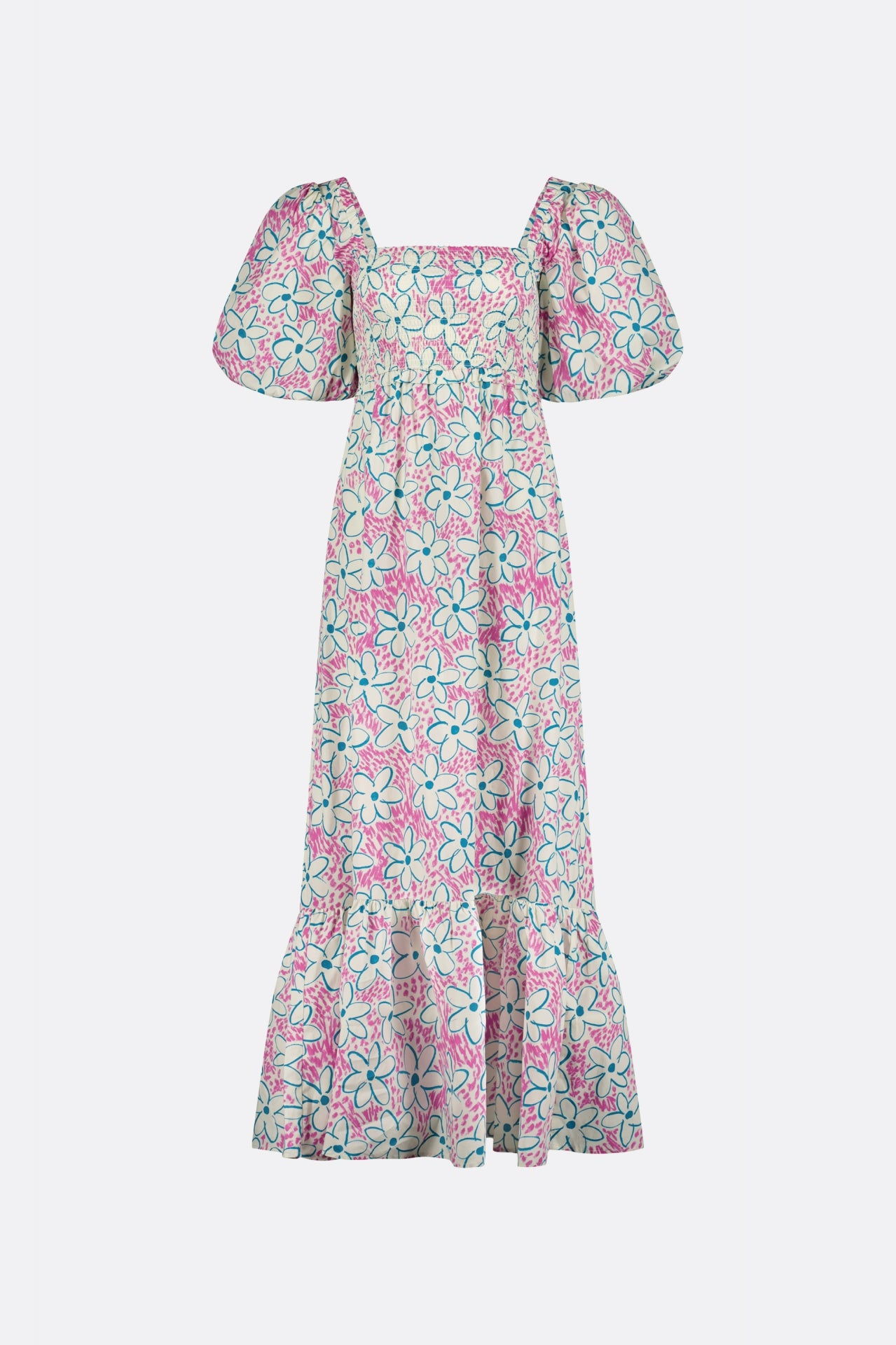 Carla Dress | Cream White/Bubble G