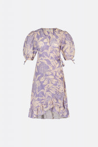 Marley Dress | Lovender/Cream White