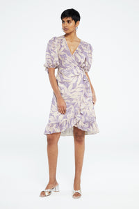 Marley Dress | Lovender/Cream White