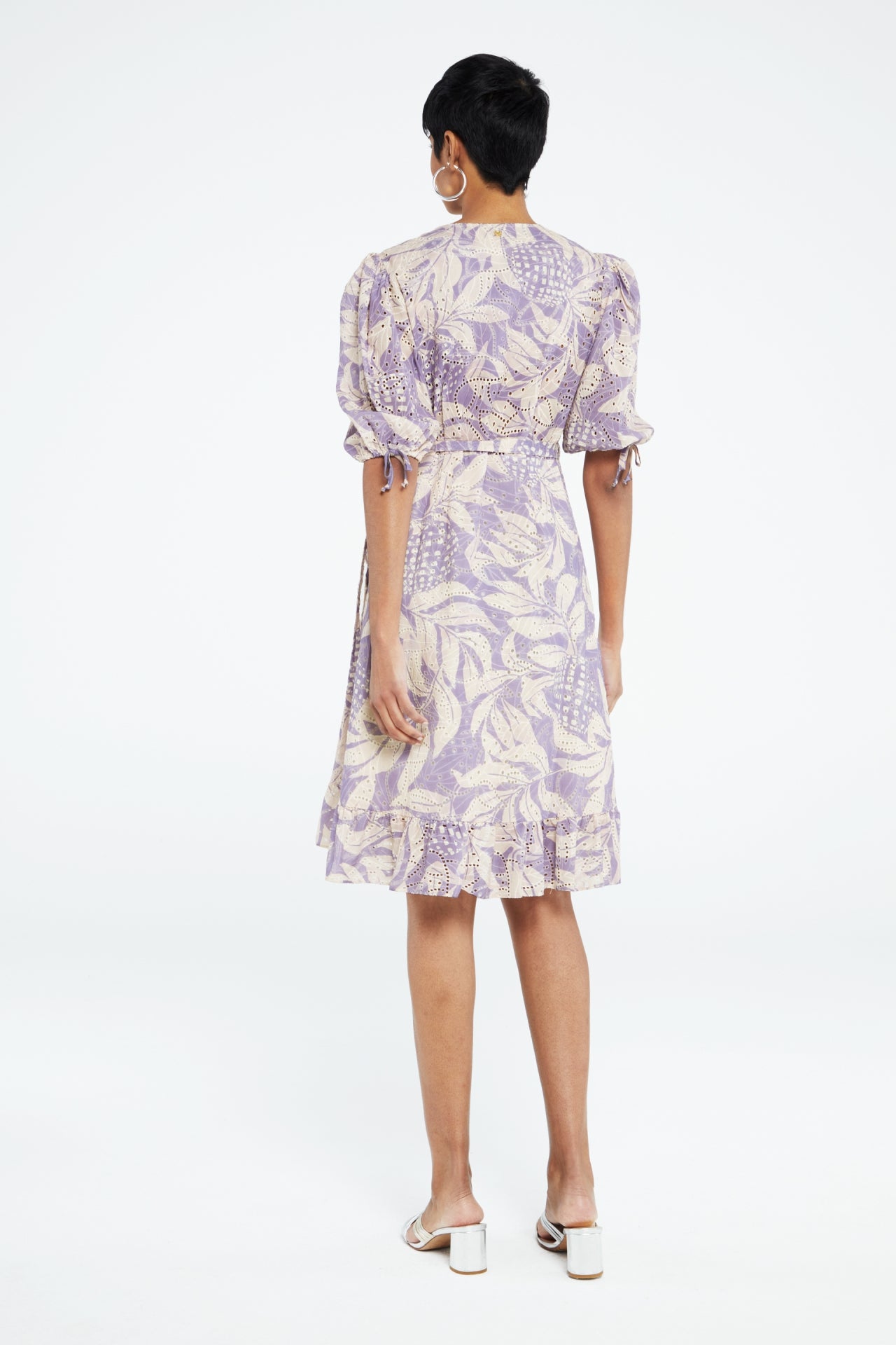 Marley Dress | Lovender/Cream White