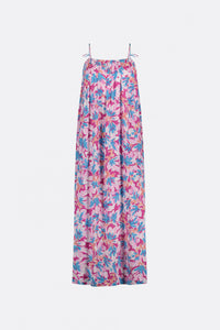 Leanna Dress | Azure Blue/Hot Pink