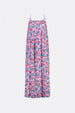 Leanna Dress | Azure Blue/Hot Pink
