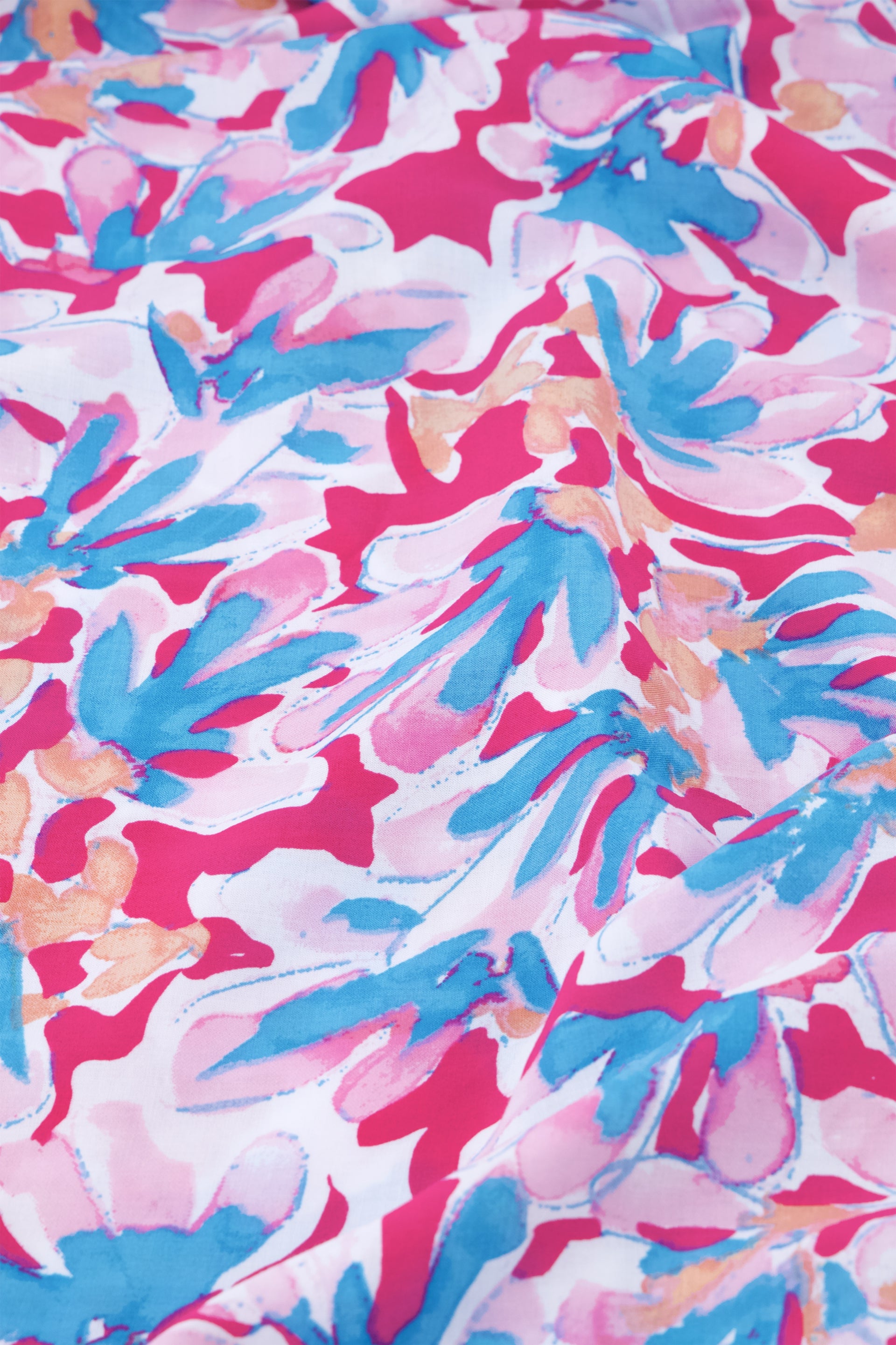 Leanna Dress | Azure Blue/Hot Pink