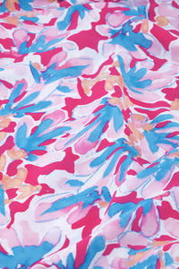 Leanna Dress | Azure Blue/Hot Pink