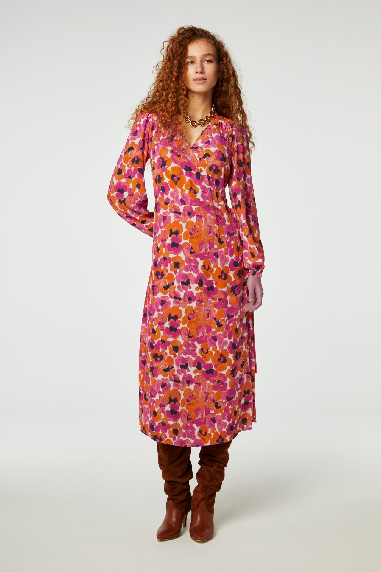 Nia Dress | Pink Candy/Mandarin