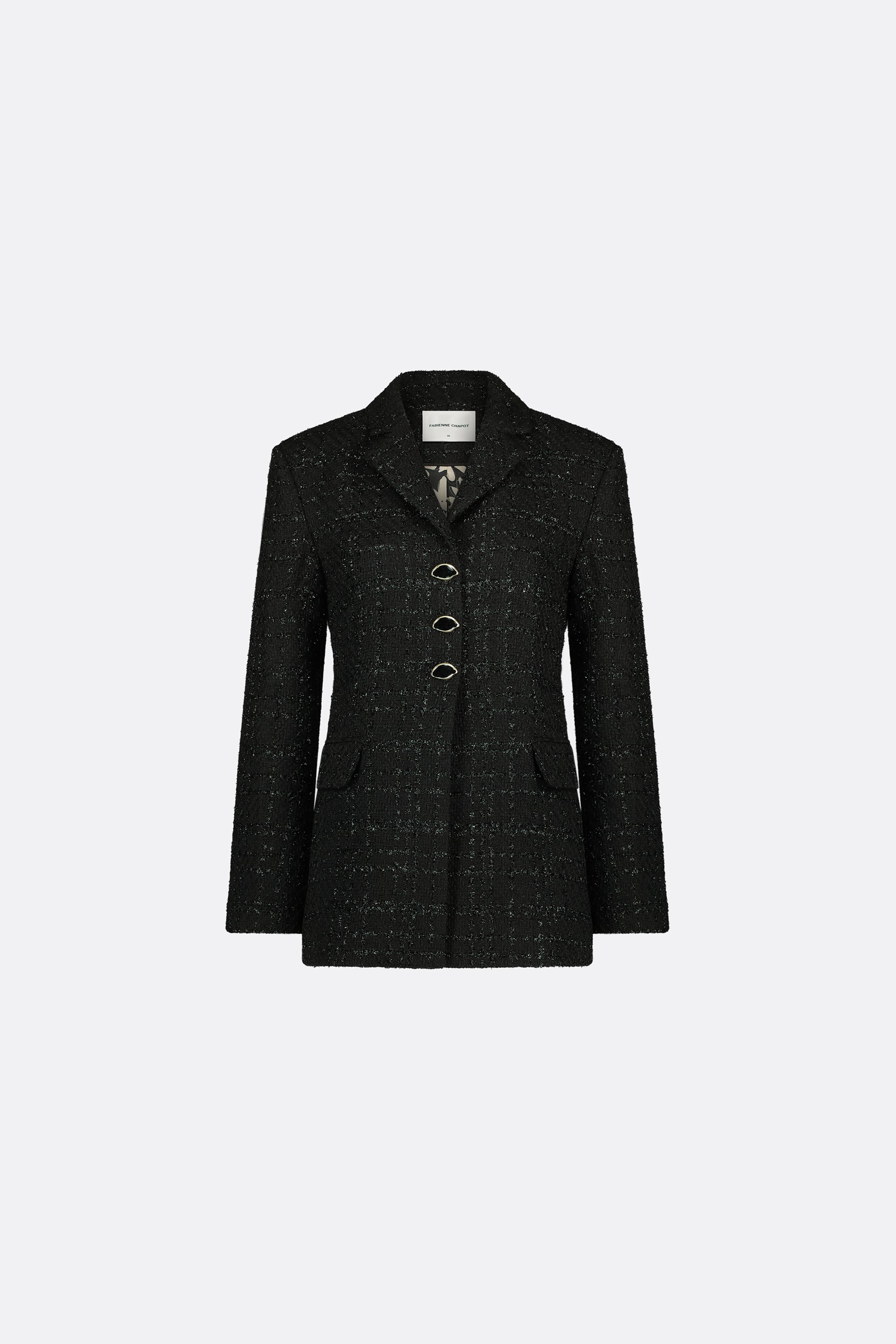 Cher Tweed Blazer | Black