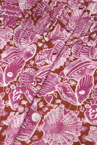 Bobbie Blouse | Tile Red/Plum Party