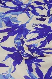 Lesley Blouse | Warm white/Greco Blu