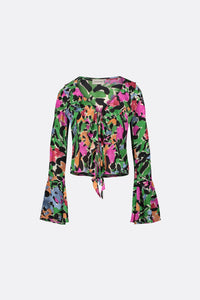 Britney Blouse | Black/Vintage Rose