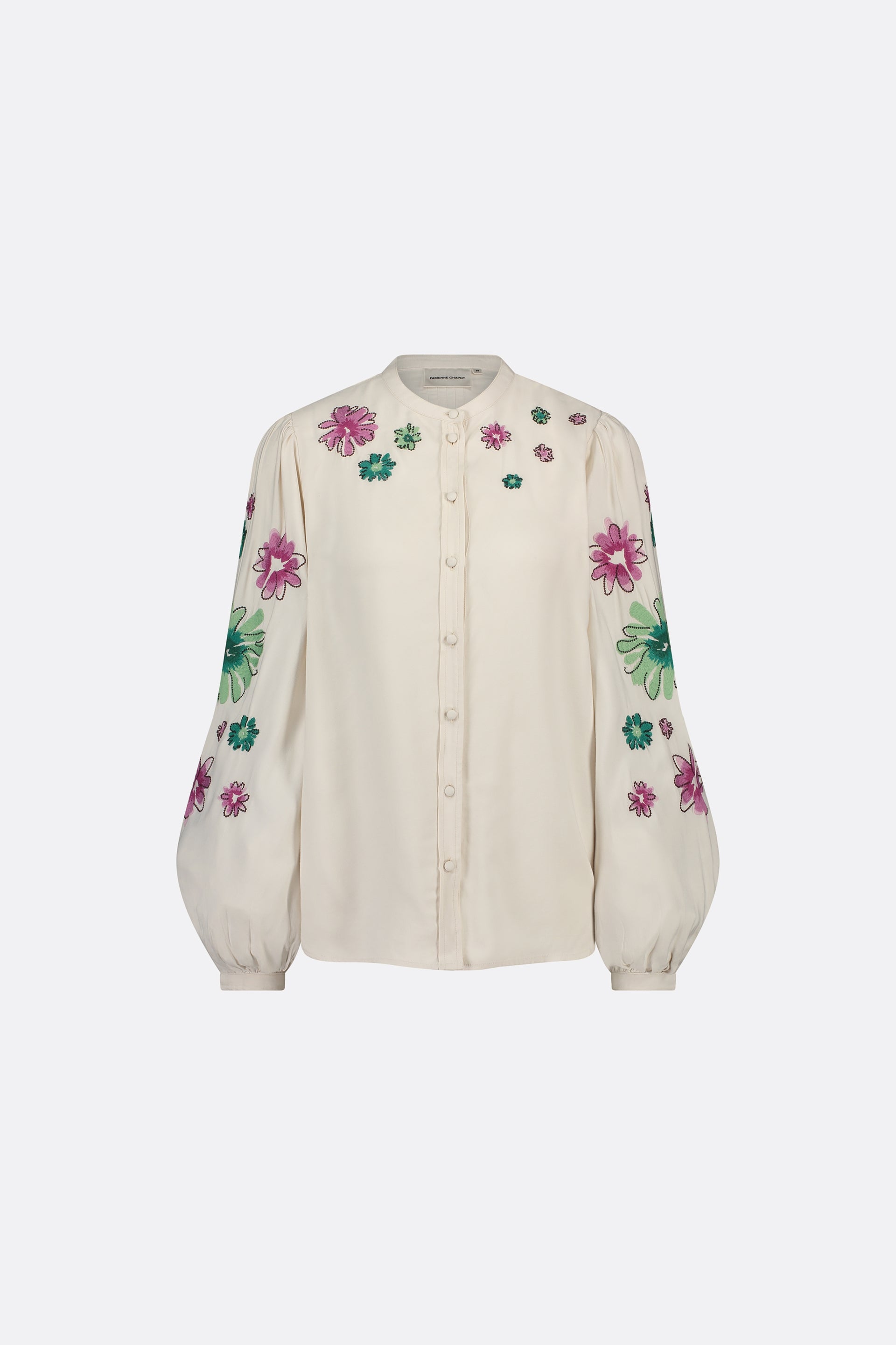 Harry Blouse | Warm White/Purple