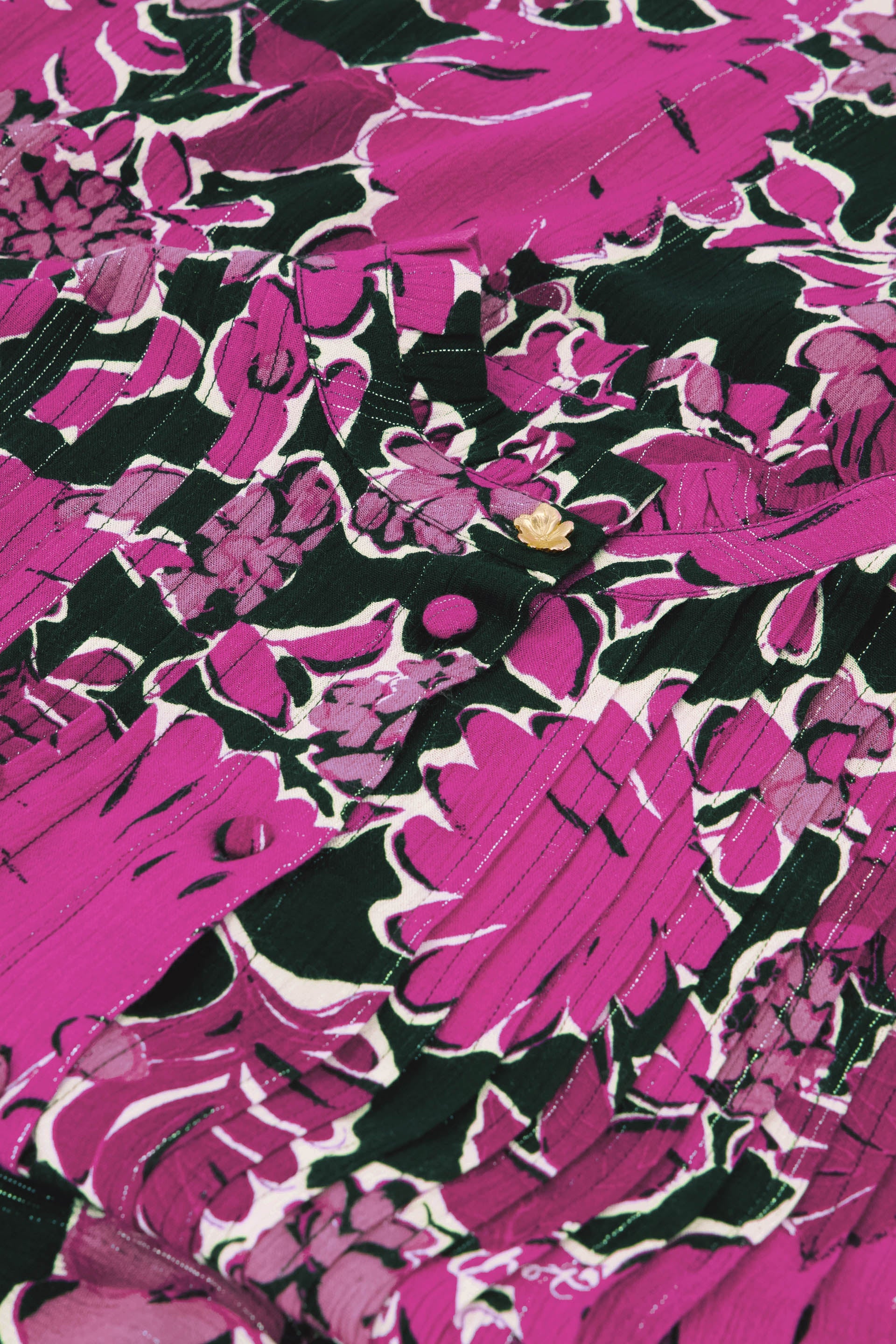 Lucky Blouse | Black/Raspberry