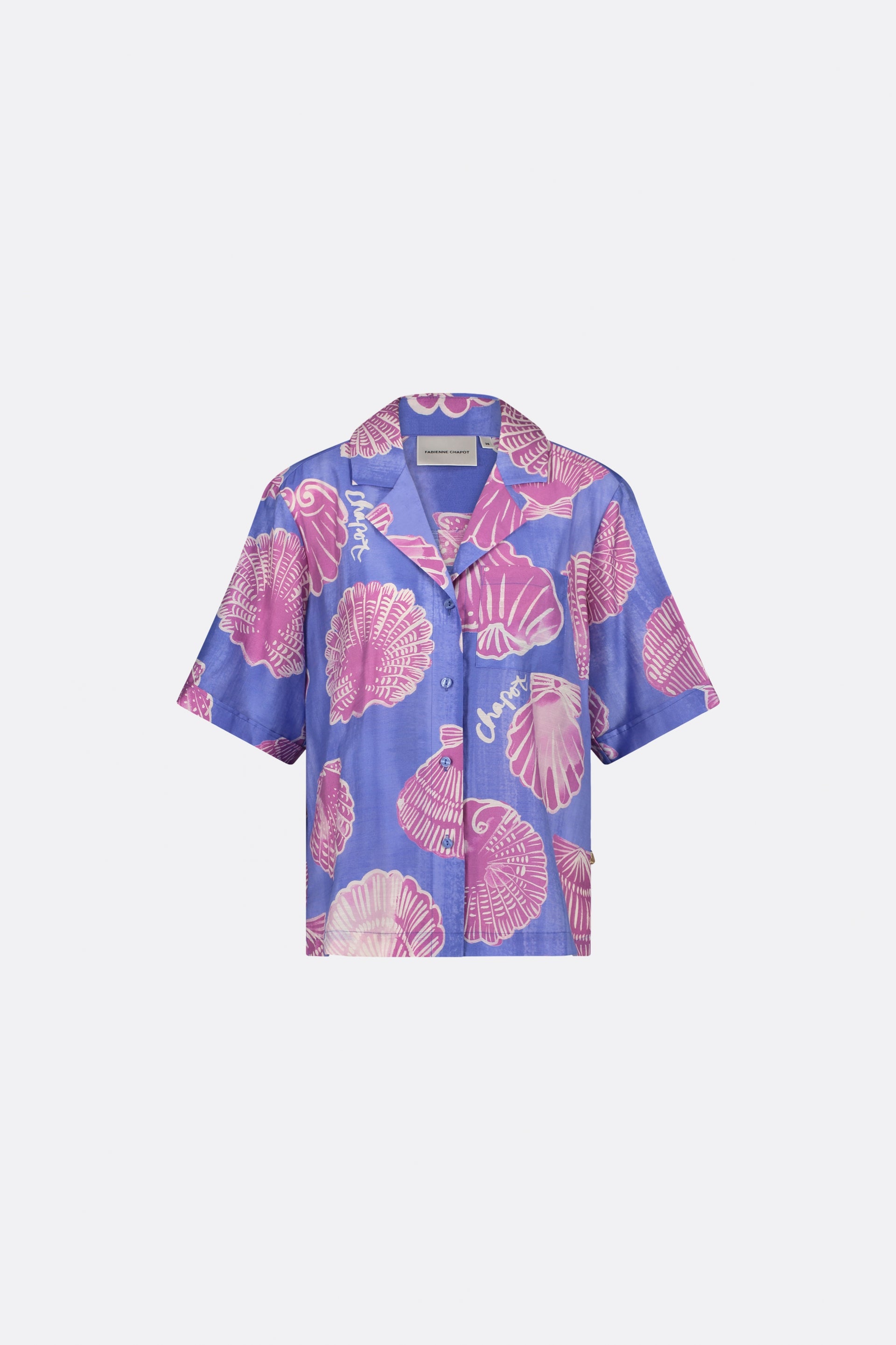 Brock Blouse | Greco Blue/Plum Part