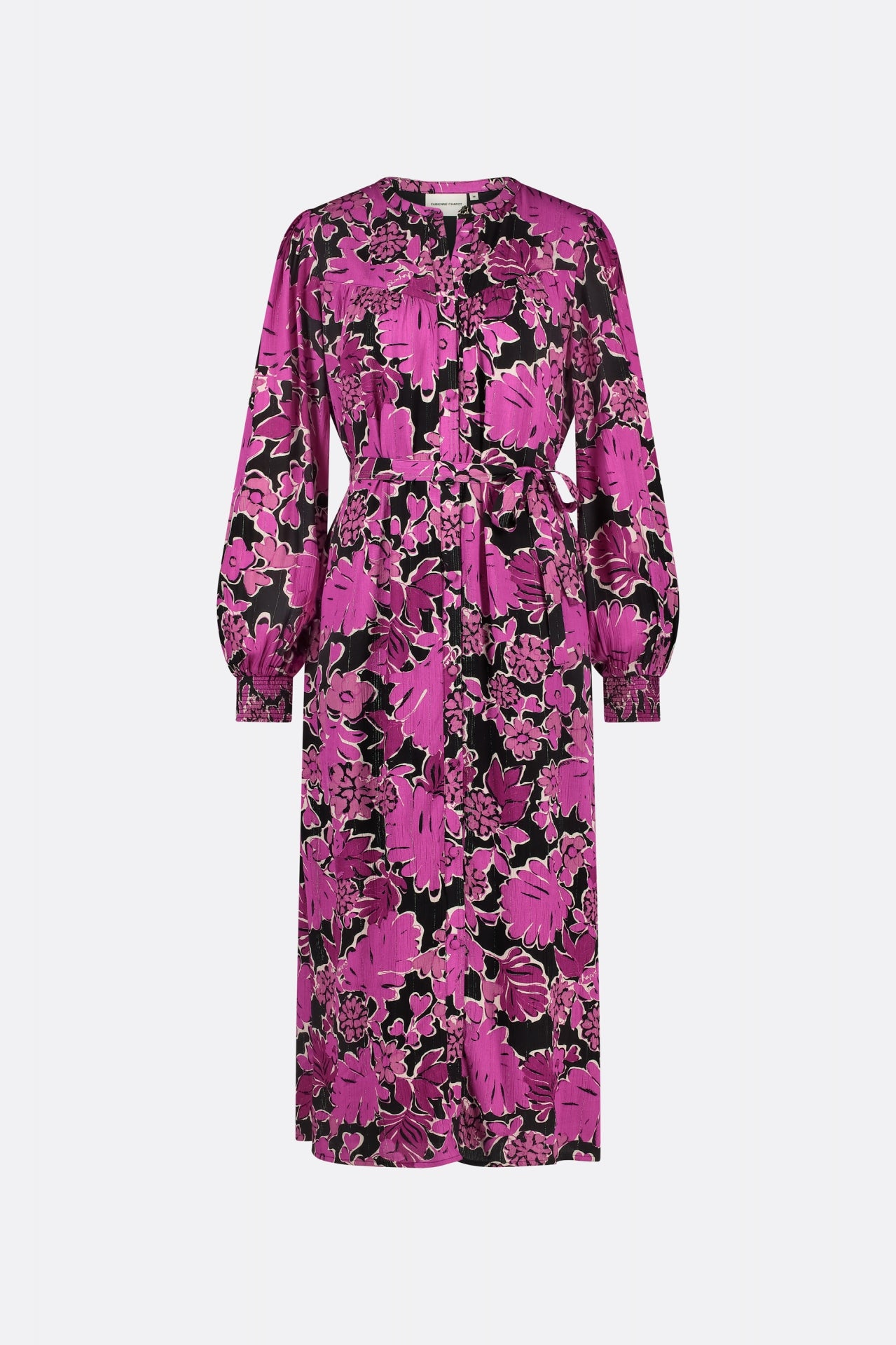 Willa Dress | Black/Raspberry
