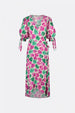 Hannah Dress | Warm white/Plum Part